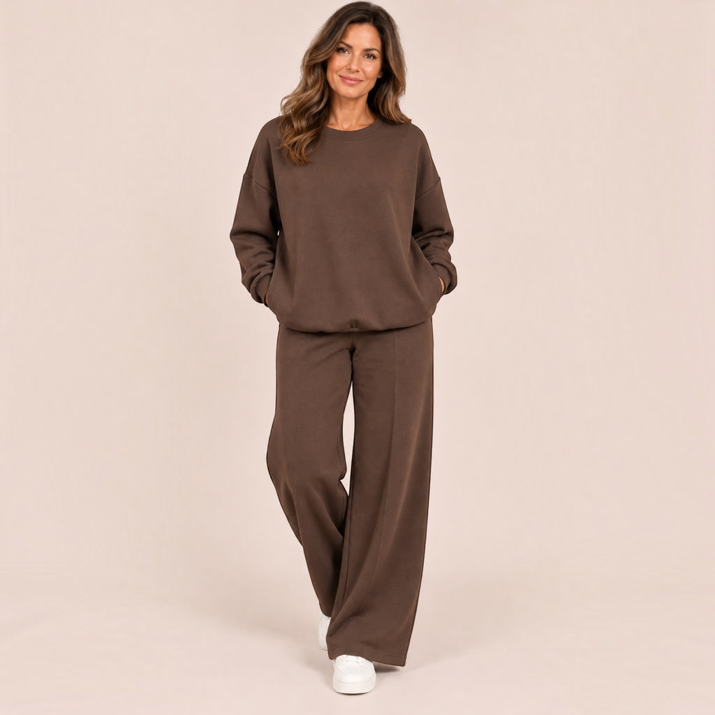 WREN soft touch Set with wide leg trouser – 6 colours
