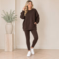 FREYA longline soft touch set - BROWN