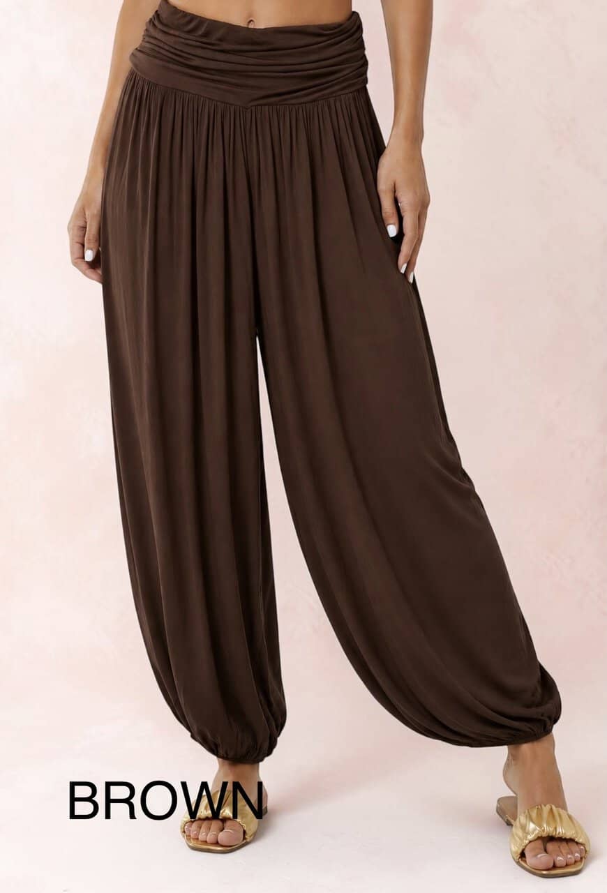 LILY Harem pant – one size 8 to 16 – 9 colours