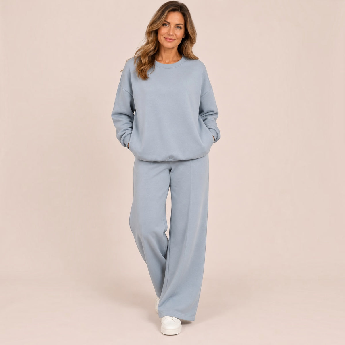 WREN soft touch Set with wide leg trouser – 6 colours