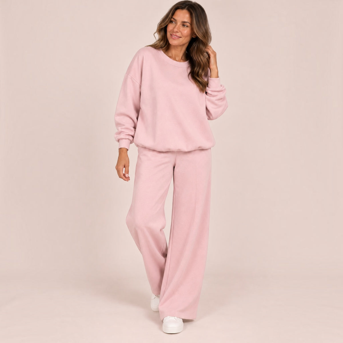 WREN soft touch Set with wide leg trouser – 6 colours