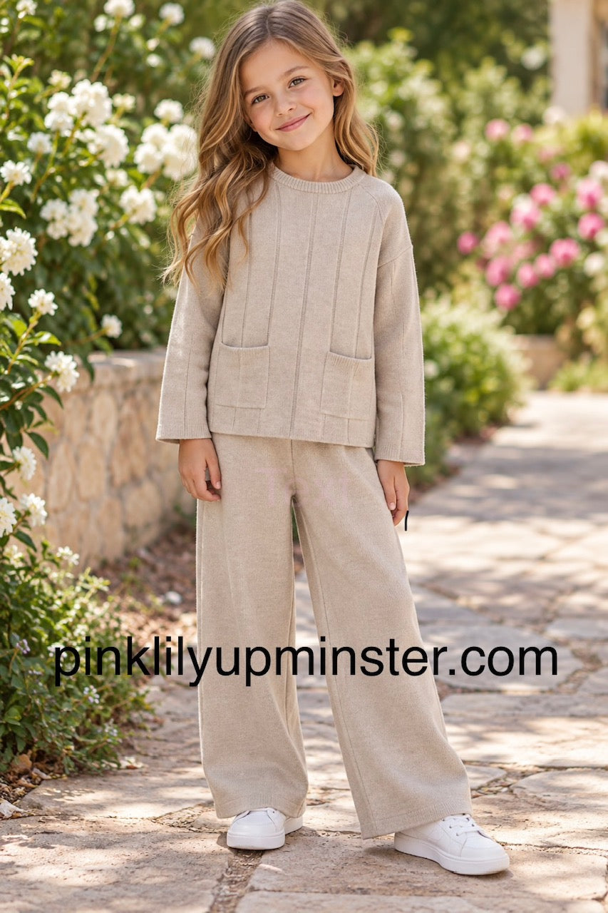 LILY GIRLS LEXIE SET - BEIGE