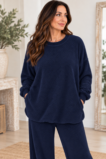 EVIN Terry Towelling Set - NAVY