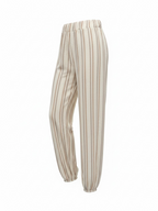 KELLY Set with gold button detail - NEUTRAL STRIPE
