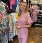 CARLY Frill sleeve – PINK