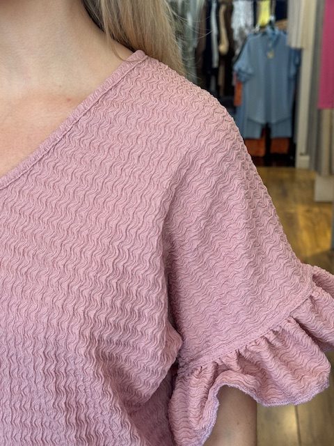CARLY Frill sleeve – PINK