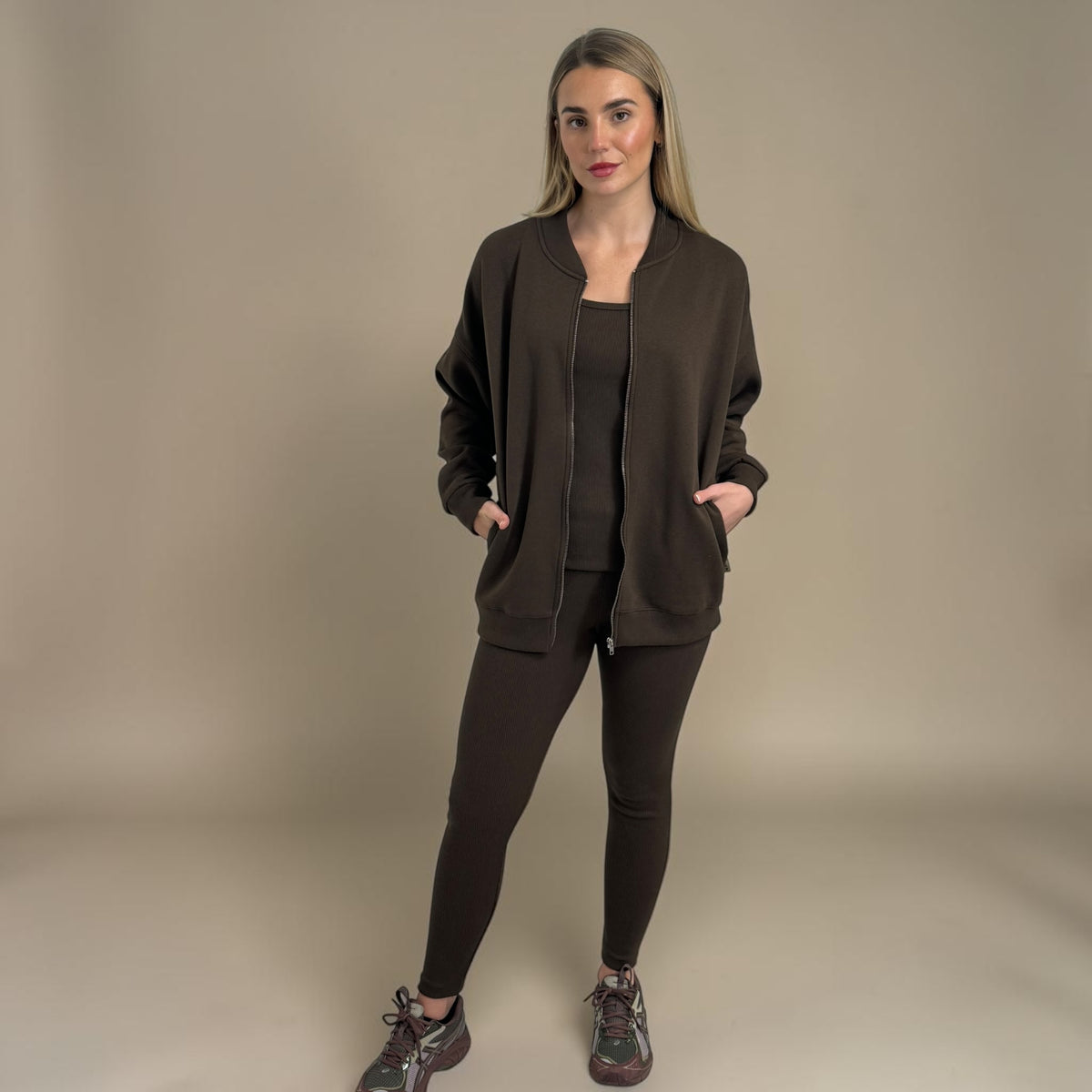 HENLEY 3 PIECE SET SIZES 8 TO 22 - BROWN
