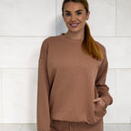 HARLEY set with wide leg trouser – Mocha