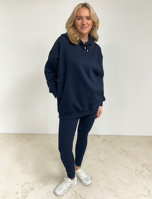VARSITY Oversize Hoody and legging Set – NAVY