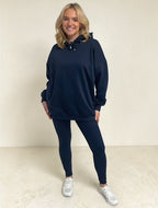 VARSITY Oversize Hoody and legging Set – NAVY