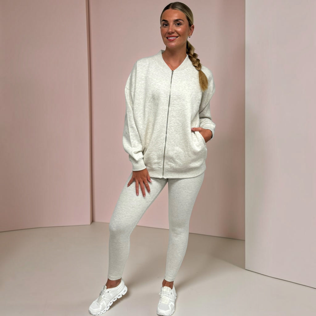 HENLEY 3 PIECE SET SIZES 8 TO 22 - GREY MARL