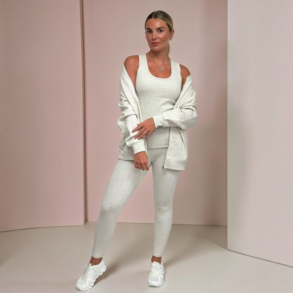 HENLEY 3 PIECE SET SIZES 8 TO 22 - GREY MARL