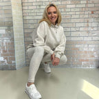 VARSITY Oversize Hoody and legging Set – GREY MARL