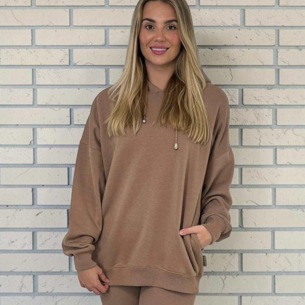 VARSITY Oversize Hoody and legging Set – MOCHA