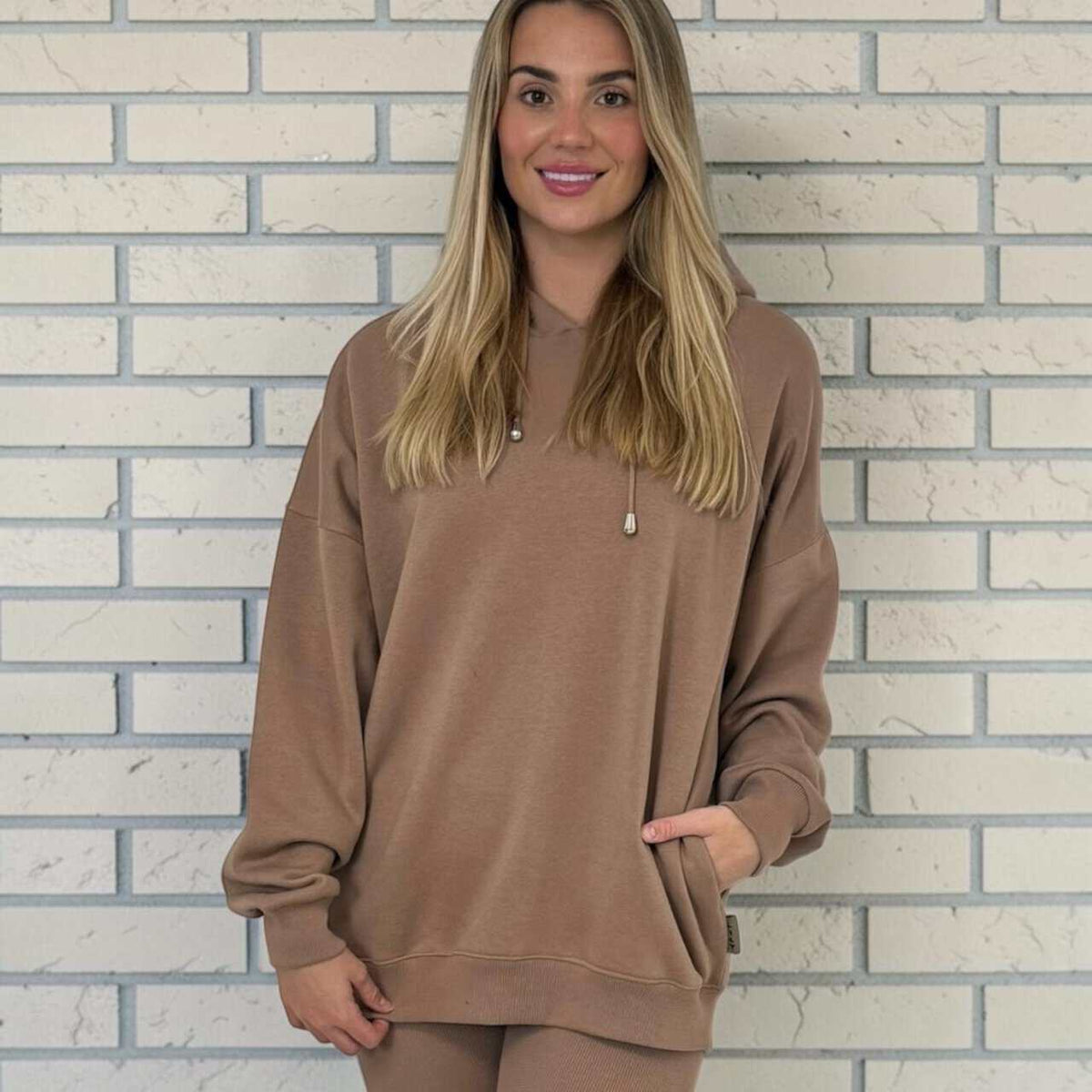 VARSITY Oversize Hoody and legging Set – MOCHA