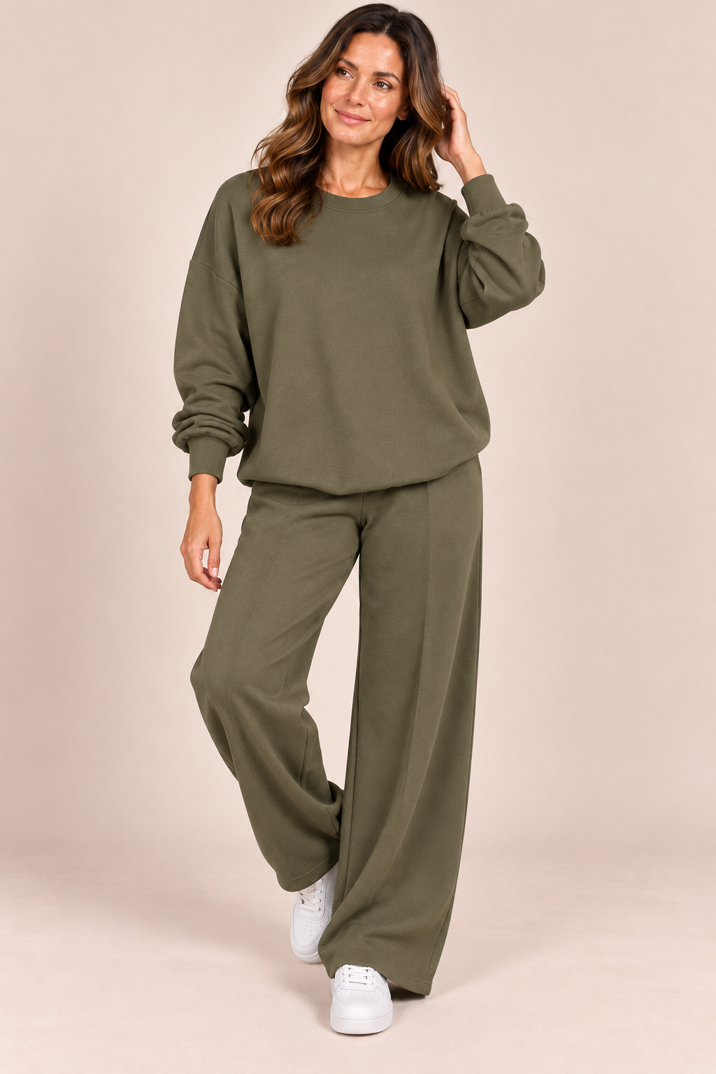 WREN soft touch Set with wide leg trouser – 7 colours