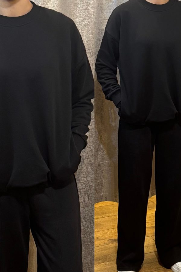 HARLEY wide leg set sizes 8 to 20 - BLACK