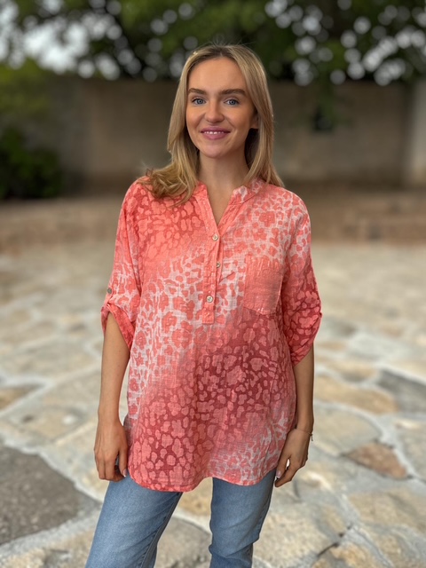 TARA pocket shirt with sequin detail