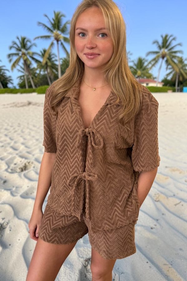 Luxury RIVIERA Short Set - Mocha