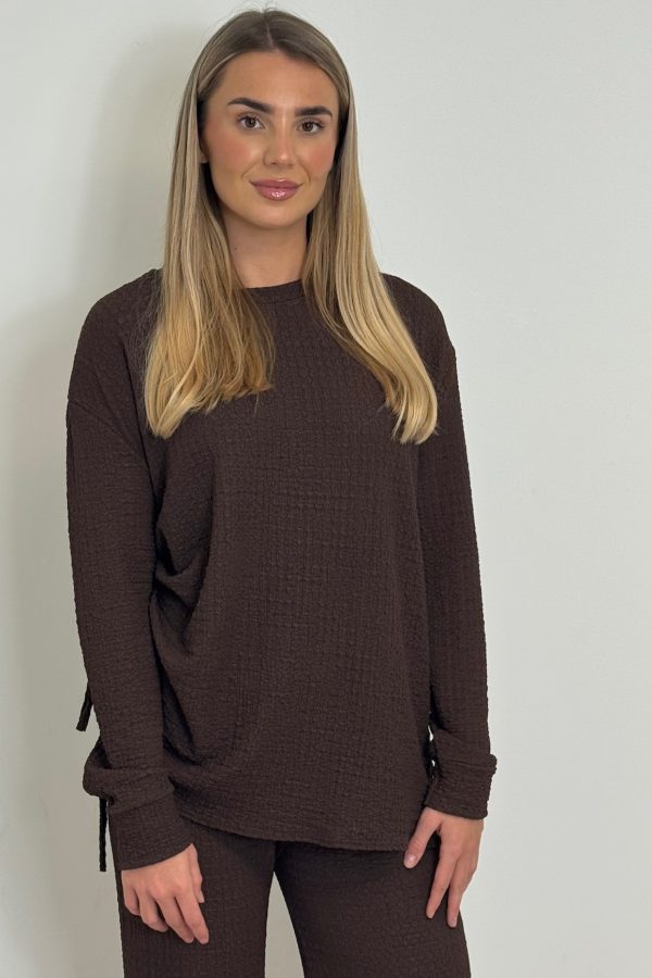 Georgia Side tie set - BROWN