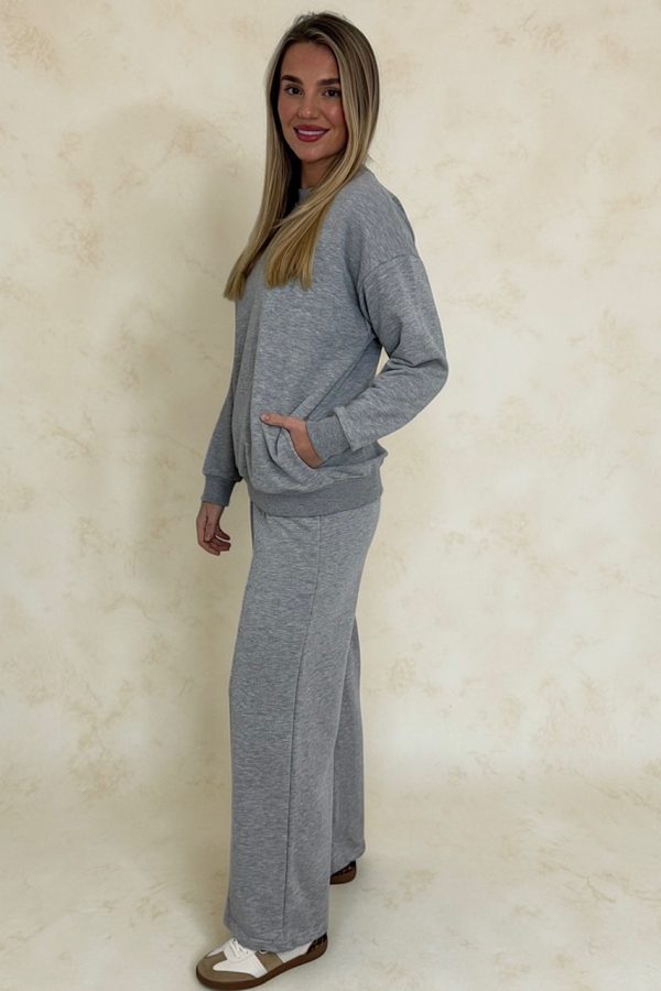 HARLEY wide leg set sizes 8 to 20 - Silver Grey