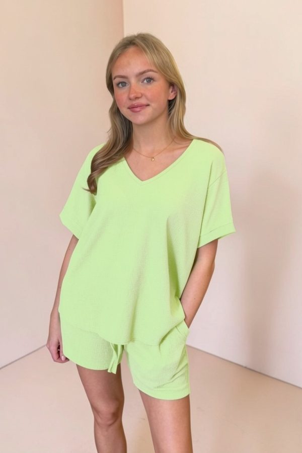 Phoebe Short Set - LIME