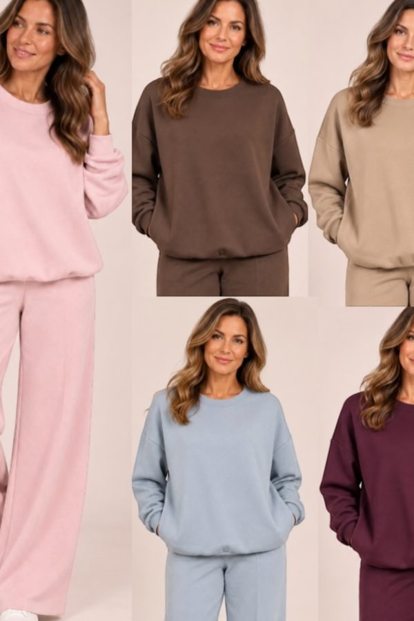 WREN soft touch Set with wide leg trouser - 6 colours